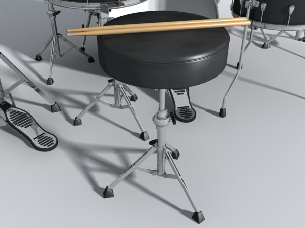 3d drum set - drum_set(max6).zip by monkeyodoom