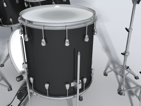 3d drum set - drum_set(max6).zip by monkeyodoom