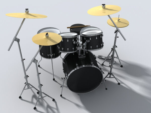 3d drum set - drum_set(max6).zip by monkeyodoom