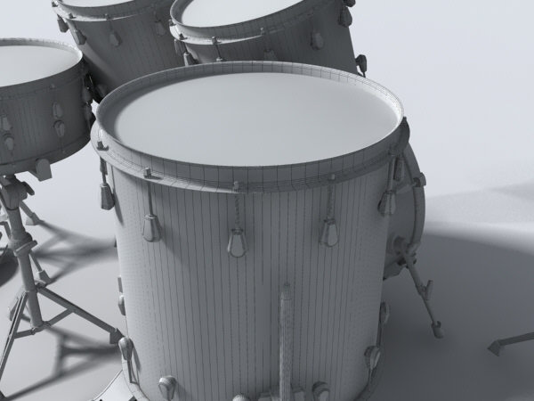3d drum set - drum_set(max6).zip by monkeyodoom