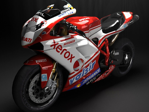 ducati 1198 3d model - Ducati Superbike 1198 by fabelar