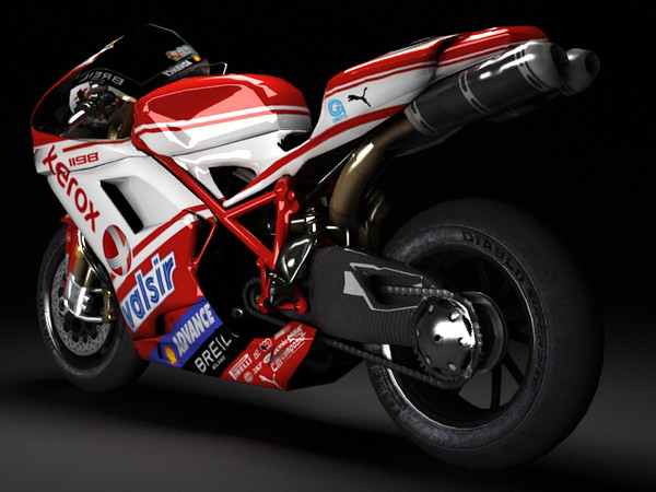 ducati 1198 3d model - Ducati Superbike 1198 by fabelar