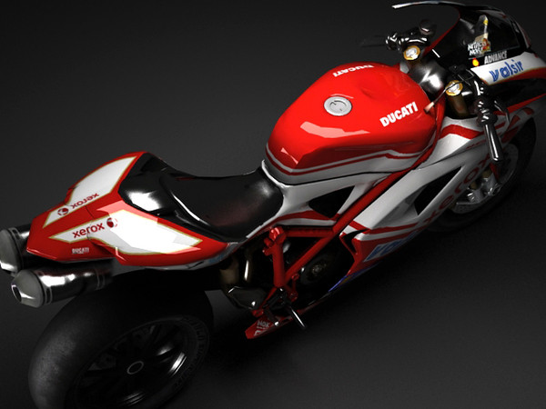 ducati 1198 3d model - Ducati Superbike 1198 by fabelar