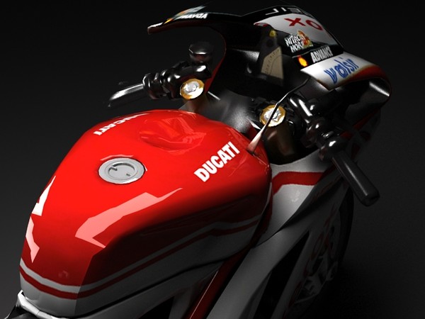 ducati 1198 3d model - Ducati Superbike 1198 by fabelar