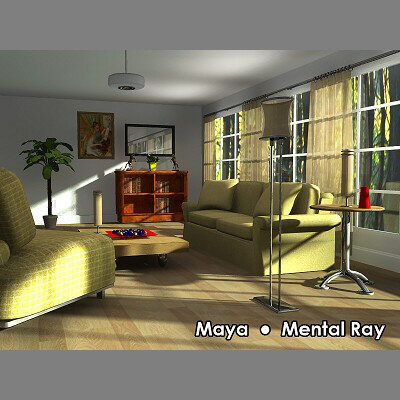 3d daylight living room model - Living Room 2 by PerspectX