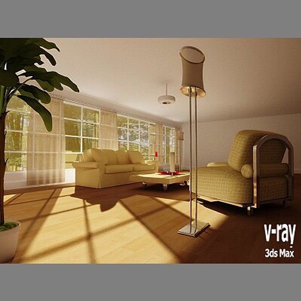 3d daylight living room model - Living Room 2 by PerspectX