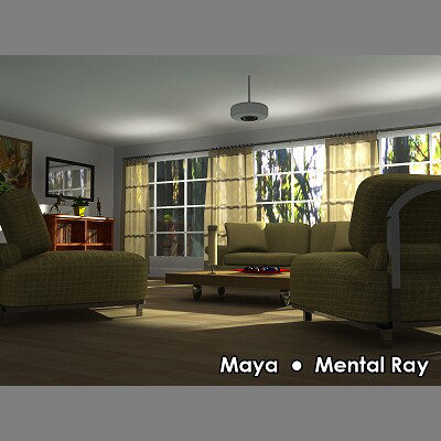 3d daylight living room model - Living Room 2 by PerspectX