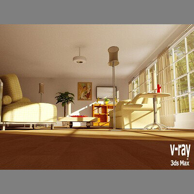 3d daylight living room model - Living Room 2 by PerspectX