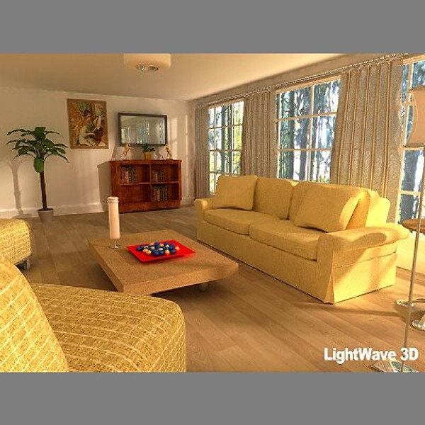 3d daylight living room model - Living Room 2 by PerspectX
