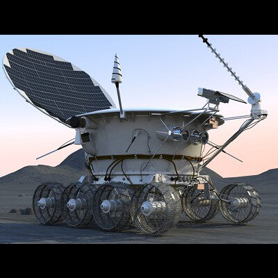 lunokhod 1 3d model - Lunokhod 1 by PerspectX