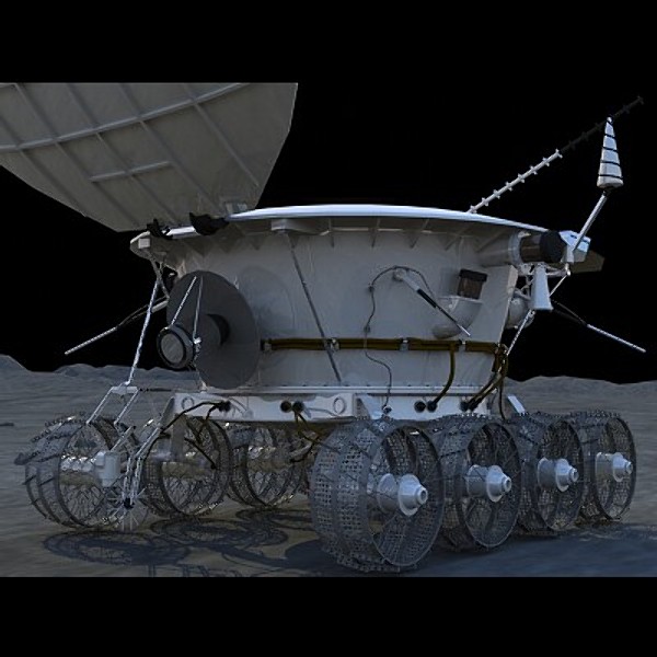 lunokhod 1 3d model - Lunokhod 1 by PerspectX