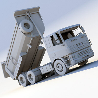 3d daf cf85 fat dumper - DAF CF85/FAT Dumper by ArqArt3D