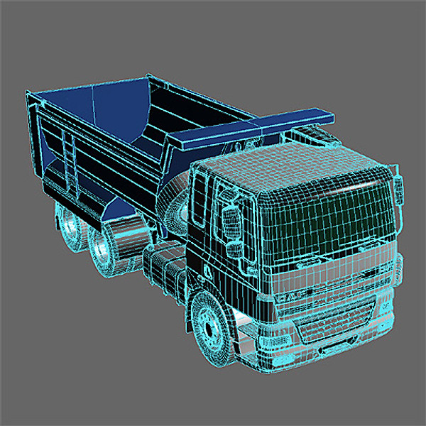 3d daf cf85 fat dumper - DAF CF85/FAT Dumper by ArqArt3D
