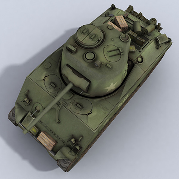 M4A3 Sherman WWII U.S. Tank