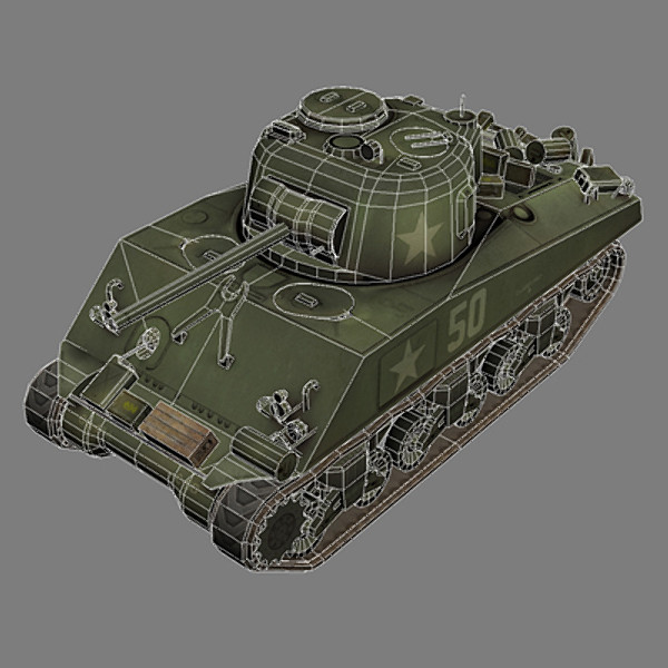 M4A3 Sherman WWII U.S. Tank