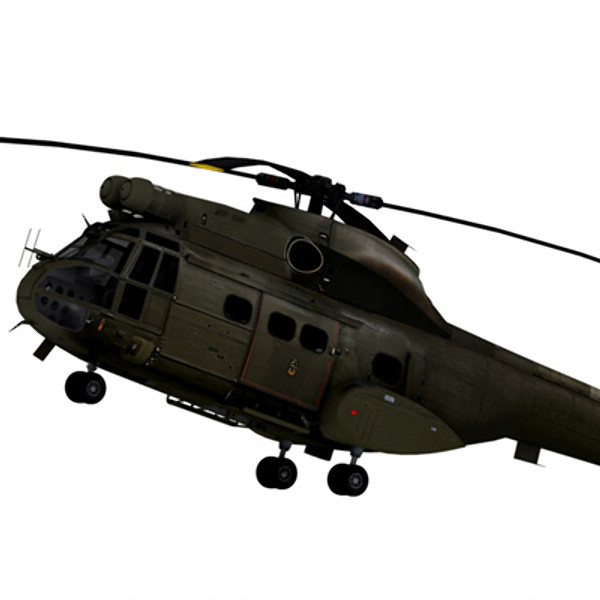 aerospatiale puma helicopter 3d 3ds - Aérospatiale SA 330 PUMA by Area 51 Sim
