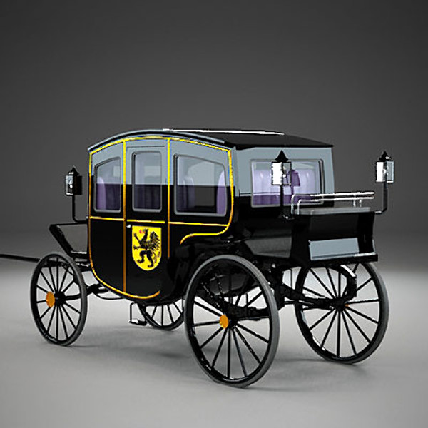 coach vintage 3d max - Vintage Coach by QLEE