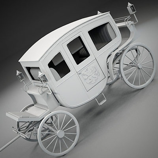 coach vintage 3d max - Vintage Coach by QLEE