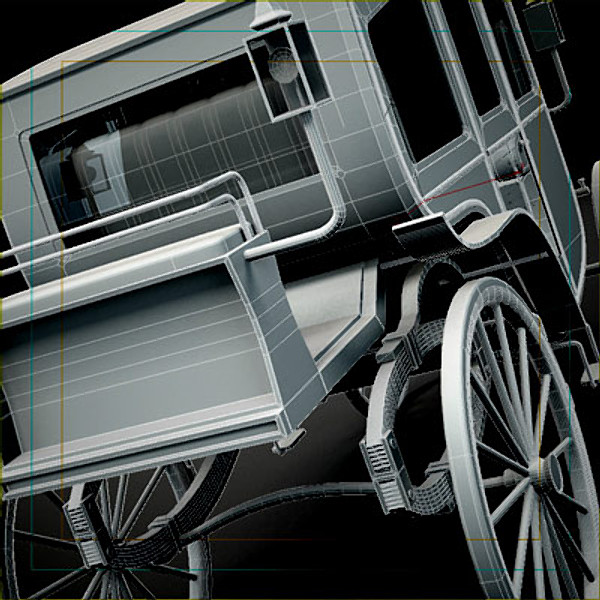 coach vintage 3d max - Vintage Coach by QLEE