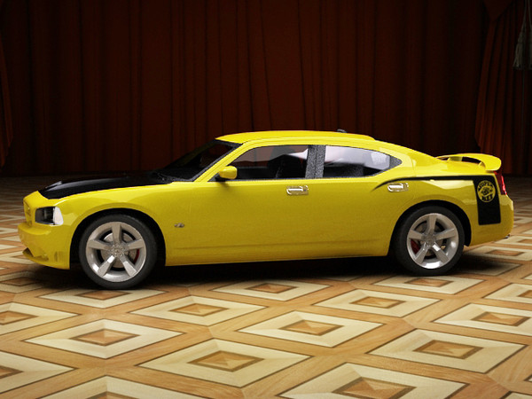 maya dodge charger srt-8 super - Dodge Charger SRT-8 Super Bee by fabelar