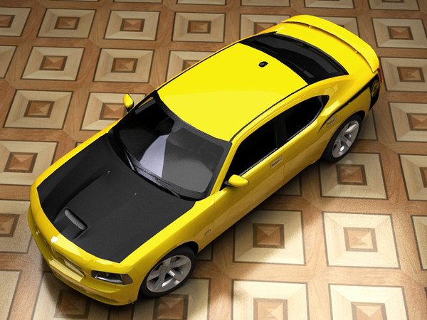 maya dodge charger srt-8 super - Dodge Charger SRT-8 Super Bee by fabelar