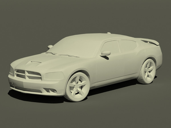 maya dodge charger srt-8 super - Dodge Charger SRT-8 Super Bee by fabelar