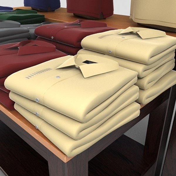 polo shirts table