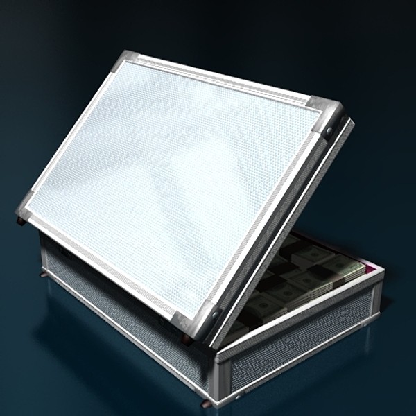 3dsmax cash suitcase - Cash suitcase by scripter