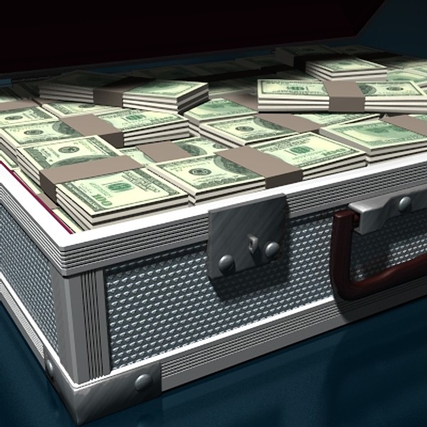 3dsmax cash suitcase - Cash suitcase by scripter