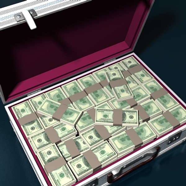 3dsmax cash suitcase - Cash suitcase by scripter