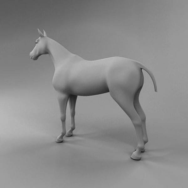 3d horse car carriage - Carriage and Horses 3ds by QLEE