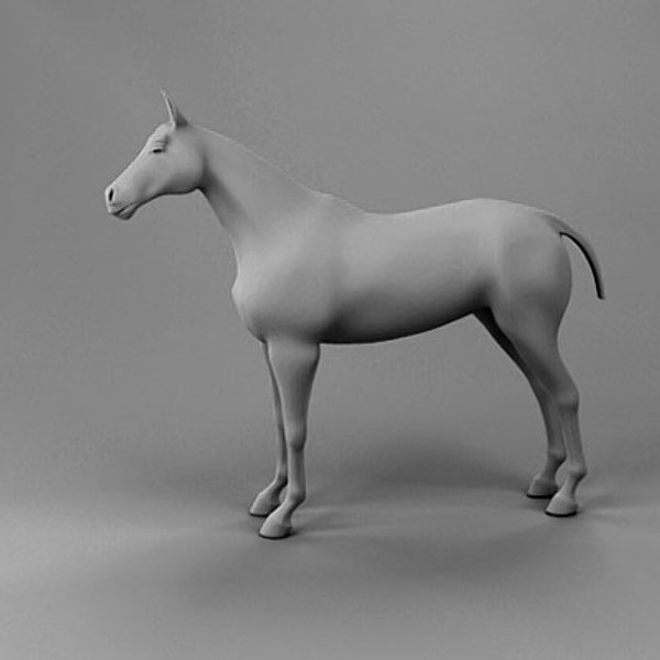 3d horse car carriage - Carriage and Horses 3ds by QLEE
