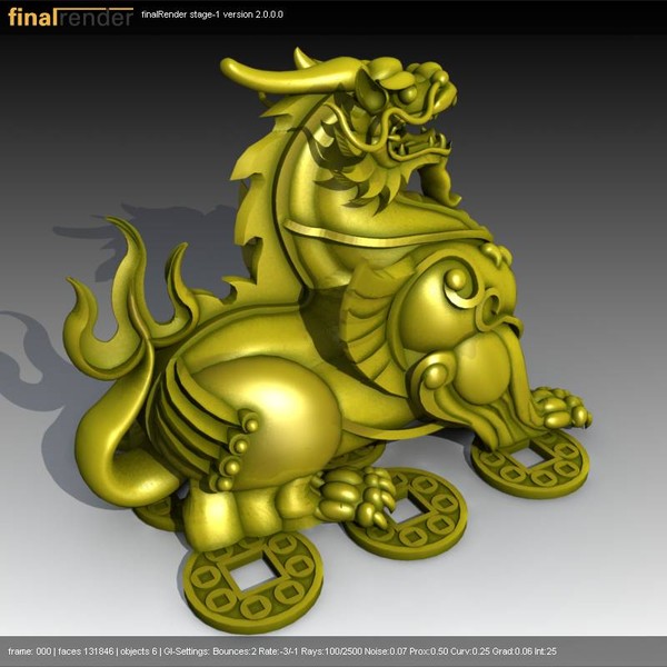 3d model chinese supernatural beast-pixiu - Chinese Supernatural beast-PiXiu by VirtualWax