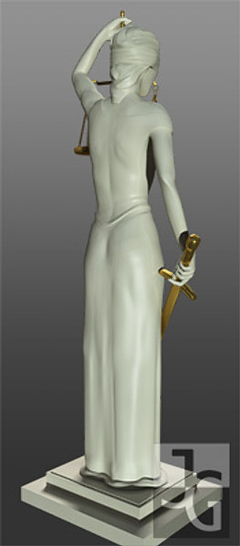 lady justice statue c4d - Lady Justice V1 by Solancla