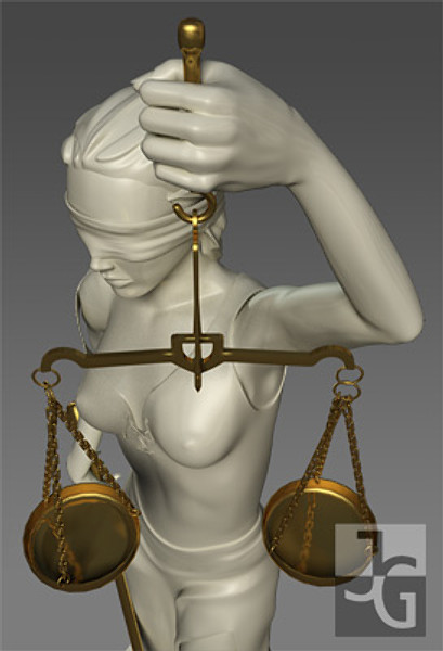 lady justice statue c4d - Lady Justice V1 by Solancla
