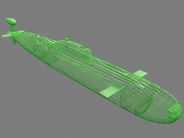 3d model akula class ssn type - Type 971 Class Russian Akula SSN by GARYOSAVAN