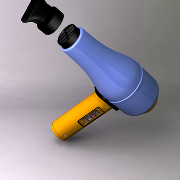hair drier 3ds - Hdrier(3ds).zip by C4DmodelSHOP