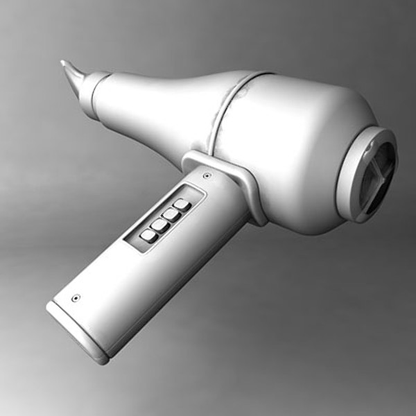 hair drier 3ds - Hdrier(3ds).zip by C4DmodelSHOP