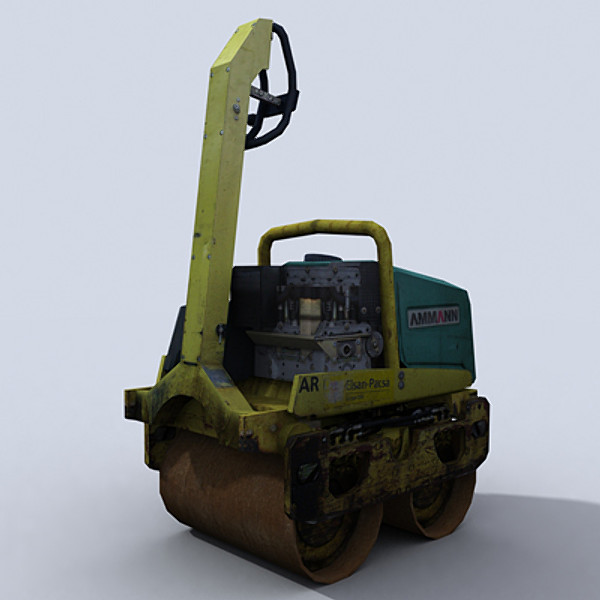 3ds max walk roller - Walk behind Roller 1 by papillon
