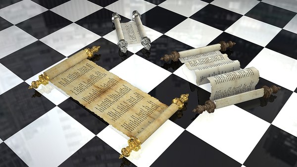 3ds max jewish torah 2 - Torah (Papyrus Scroll 2) by Whong