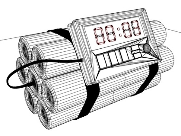 3ds max tnt explosive device - TimeBomb Explosive Device by Whong