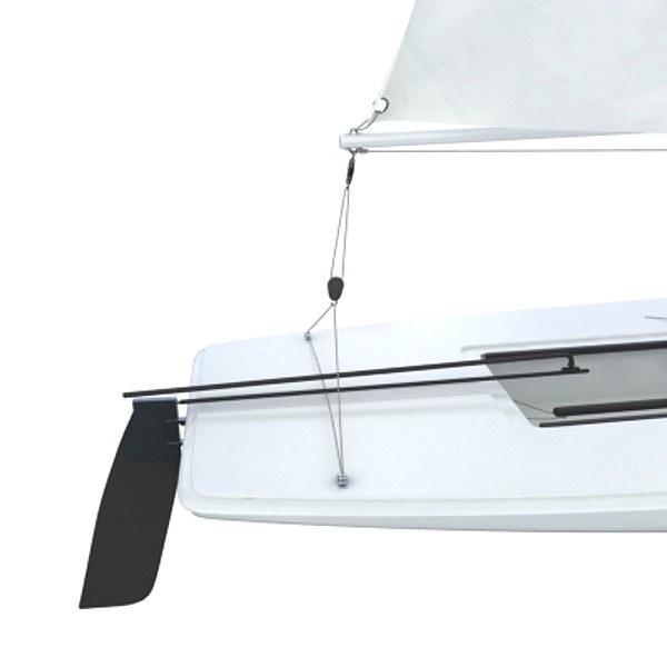 Laser sailing boat