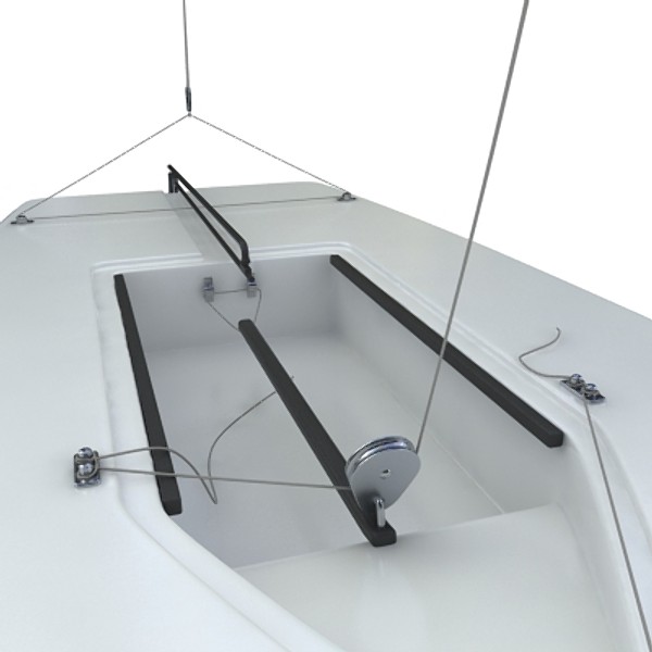 Laser sailing boat