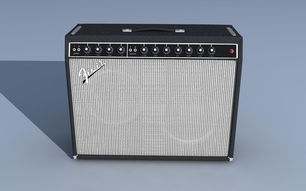 fender telecaster guitar twin 3d model - Fender Telecaster With Twin Reverb Amplifier by jmaster