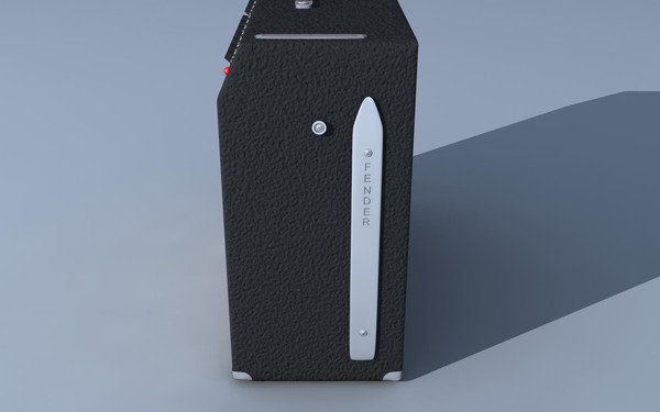 fender telecaster guitar twin 3d model - Fender Telecaster With Twin Reverb Amplifier by jmaster