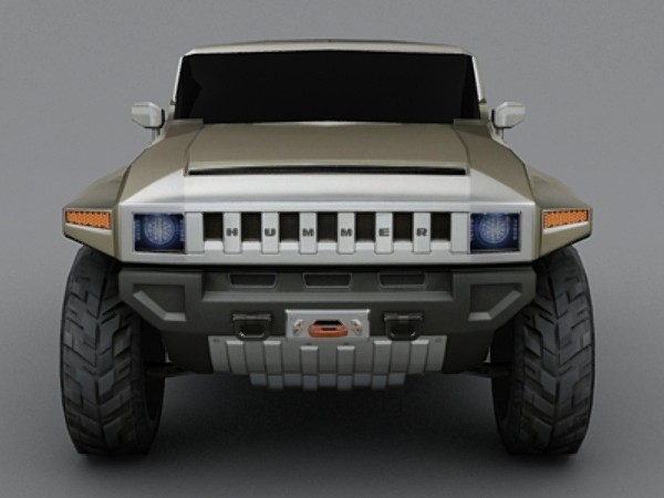 hummer hx 3d max - Hummer HX low poly by fabelar
