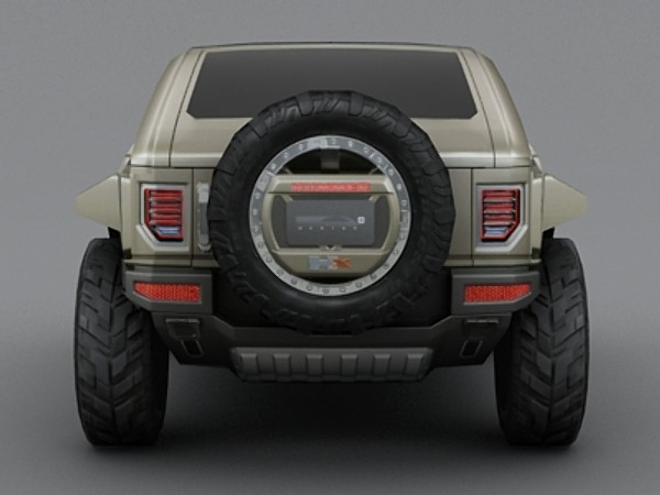 hummer hx 3d max - Hummer HX low poly by fabelar