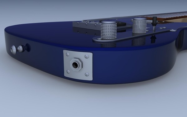 fender telecaster guitar twin 3d model - Fender Telecaster With Twin Reverb Amplifier by jmaster