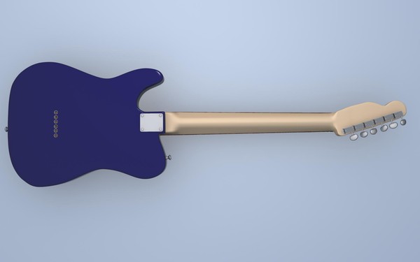 fender telecaster guitar twin 3d model - Fender Telecaster With Twin Reverb Amplifier by jmaster
