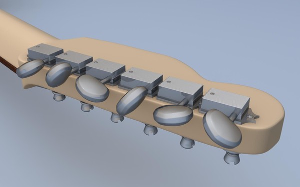 fender telecaster guitar twin 3d model - Fender Telecaster With Twin Reverb Amplifier by jmaster